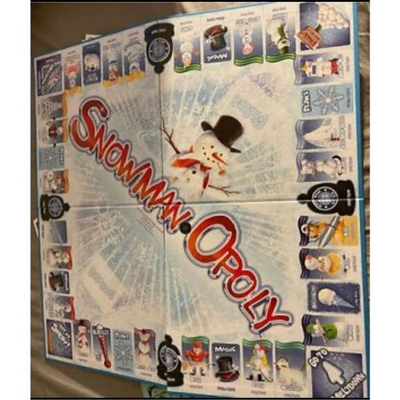 Snowman-opoly Complete In Box Late For The Sky Snowmanopoly Snowman Opoly - Picture 2 of 4